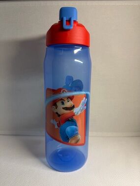Red and Blue Kids Water Bottle Spout - Durable Flip-Top